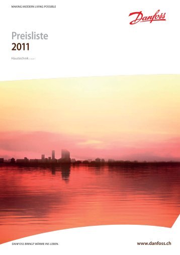 Preisliste 2011 - Danfoss