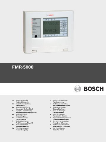 FMR-5000 - Bosch Security Systems