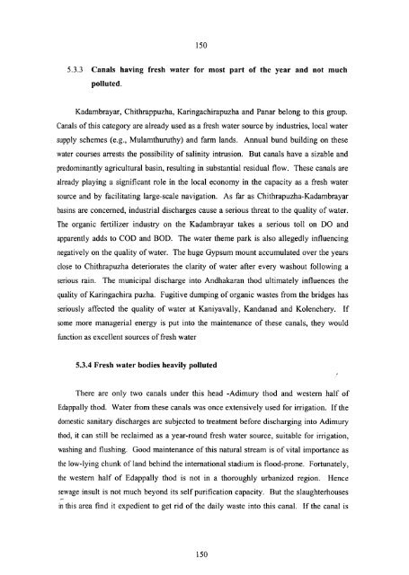 Salinity Intrusion and Seasonal Water Quality Variations in the Tidal ...