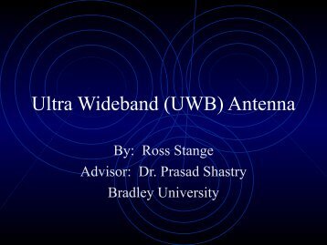 Ultra Wideband (UWB) Antenna