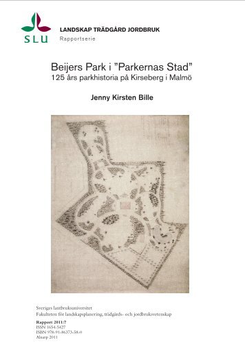 Beijers Park i ”Parkernas Stad” - Epsilon Open Archive - SLU