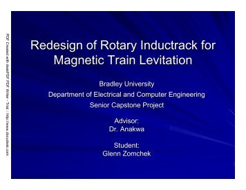 Oral Presentation for Project Proposal - Bradley University ECE ...