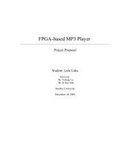 FPGA based MP3 Player