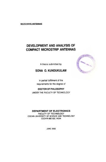 Development and Analysis of Compact Microstrip Antennas