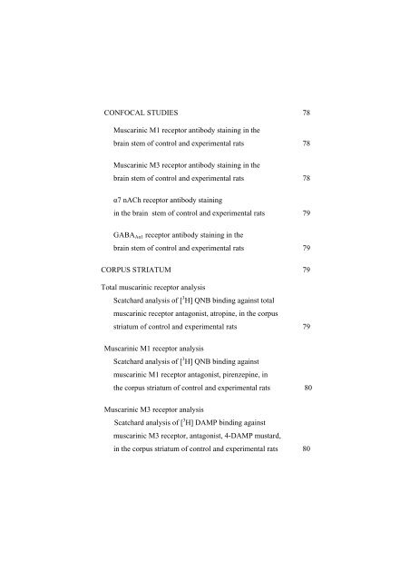 Muscarinic M1, M3, Nicotinic,GABAA and GABAB Receptor ...