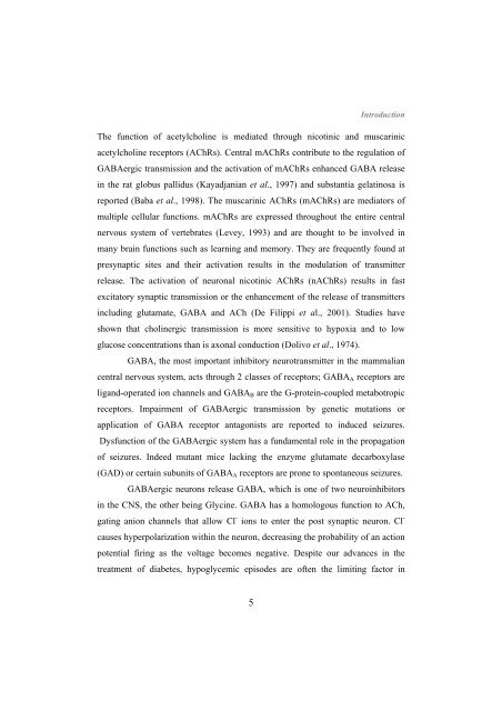 Muscarinic M1, M3, Nicotinic,GABAA and GABAB Receptor ...