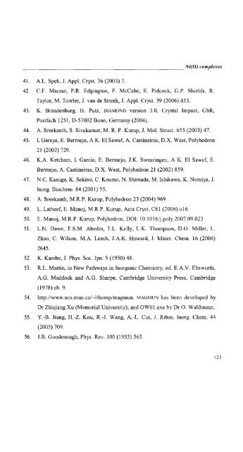 Self-assembled Transition Metal Coordination Frameworks of ...