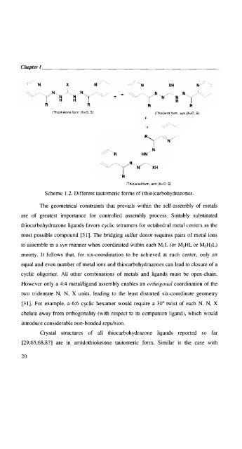 Self-assembled Transition Metal Coordination Frameworks of ...