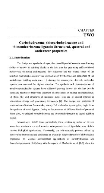 Self-assembled Transition Metal Coordination Frameworks of ...