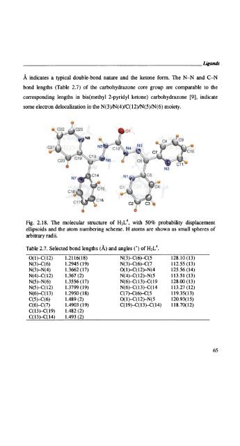 Self-assembled Transition Metal Coordination Frameworks of ...