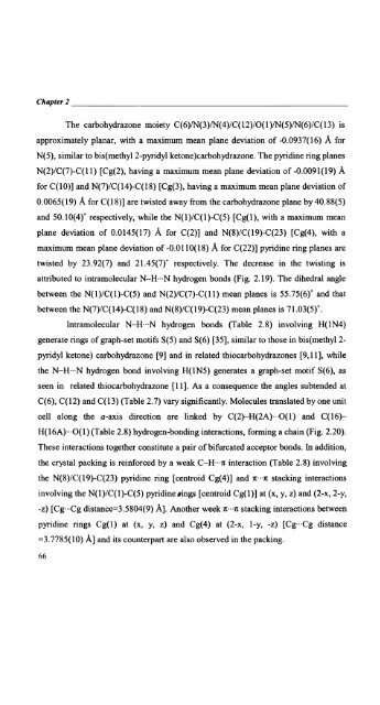 Self-assembled Transition Metal Coordination Frameworks of ...