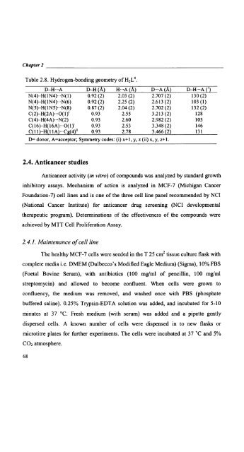 Self-assembled Transition Metal Coordination Frameworks of ...