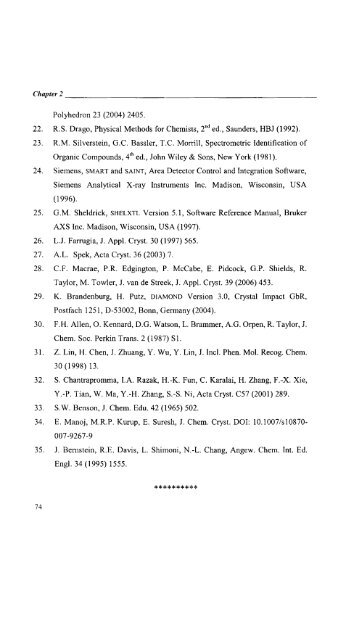 Self-assembled Transition Metal Coordination Frameworks of ...