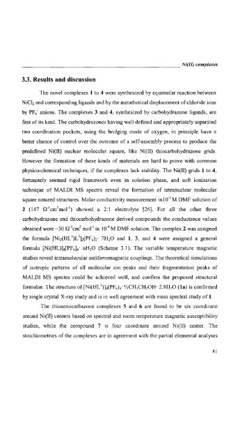 Self-assembled Transition Metal Coordination Frameworks of ...