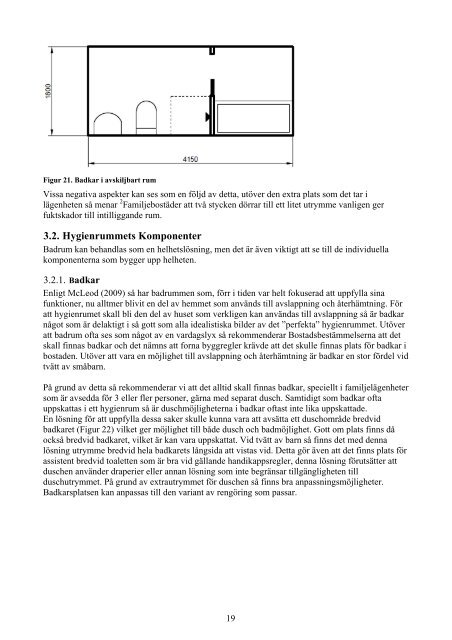 Utvidgade kvalitetskriterier för badrum i lägenhet - Chalmers ...