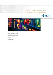 Thermal imaging cameras for Predictive Maintenance - Flir Systems