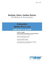 Consumer Netto Price List - valid from 11.05.2008 - psm-muenchen.de