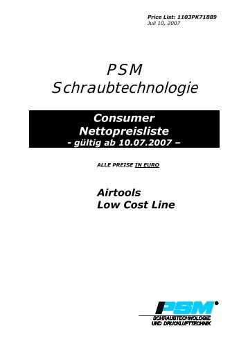 PSM Schraubtechnologie - psm-muenchen.de