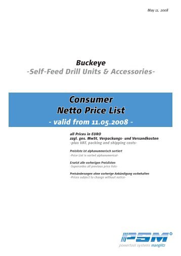 Consumer Netto Price List - psm-muenchen.de