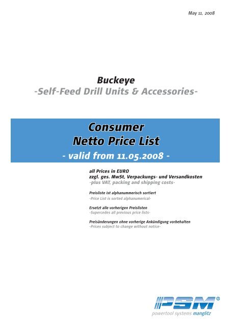 Consumer Netto Price List - psm-muenchen.de