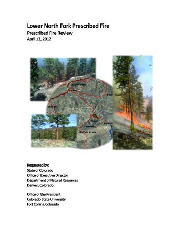 Lower North Fork prescribed fire review - Colorado Department of ...