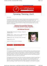 Solution Focused Brief Therapy with Michael Durrant - Healthy ...