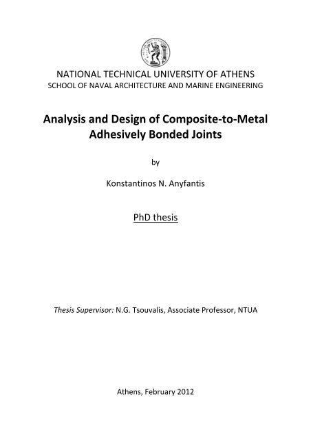 Analysis and Design of Composite-to-Metal Adhesively Bonded Joints