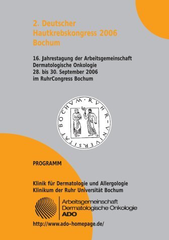 2. Deutscher Hautkrebskongress 2006 Bochum