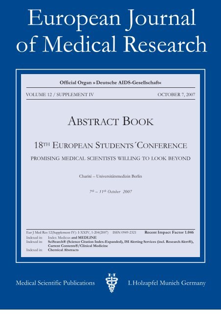 European Journal Of Medical Research Deutsche Aids