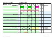 Arbeitskalender 2011/2012 - Hauptschule Gamlitz