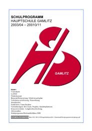 Schulprogramm 11/12 - Hauptschule Gamlitz