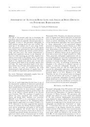 assessment of alveolar bone loss and angular bony defects on ...