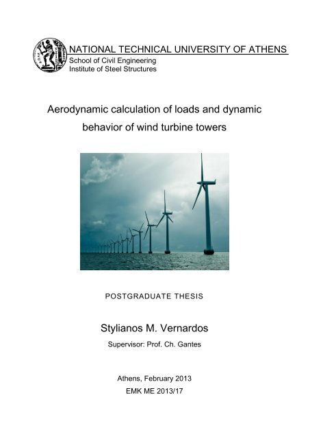 Aerodynamic calculation of loads and dynamic behavior of wind ...