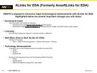 Welcome to ALinks for EDA - Ansys