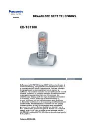 De Panasonic KX-TG1100 design DECT telefoon heeft naam ...