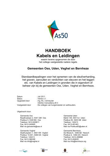 As50 Handboek kabels en Leidingen