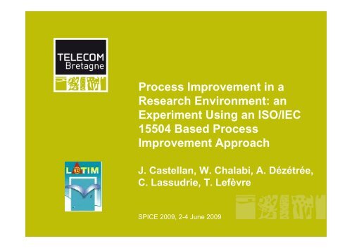 Process Improvement in a Research Environment: an Experiment ...