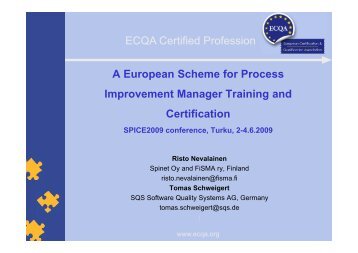 A European Scheme for Process Improvement Manager Training ...