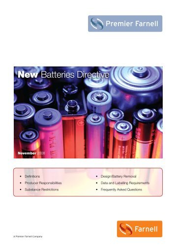 New Batteries Directive - Farnell