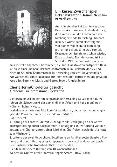 Gemeindebrief Dezember 2012 bis Januar 2013 - Evangelische ...