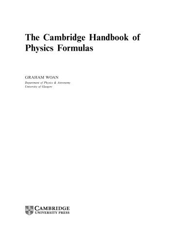The Cambridge Handbook Of Physics Formulas.pdf - Fulvio Frisone