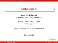 Statistiques II