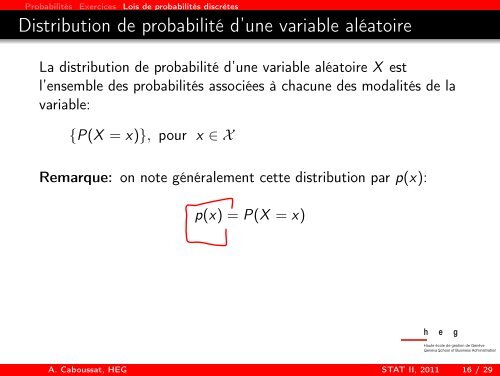 Statistiques II