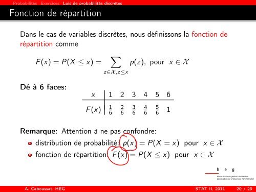 Statistiques II