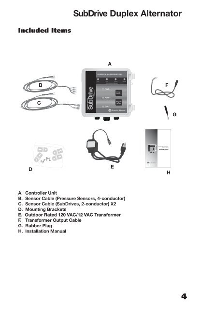 SubDrive Duplex Alternator