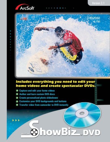 ArcSoft ShowBiz DVD 2.1 Manual