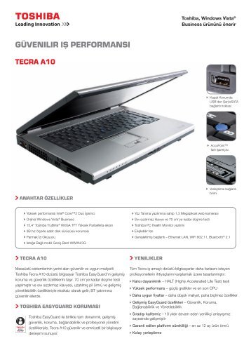 güvenılır ış performansı - Toshiba