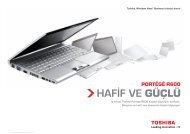 HAFİF VE GÜÇLÜ - Toshiba