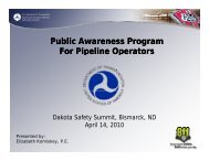 Public Awareness Program For Pipeline Operators - South Dakota ...