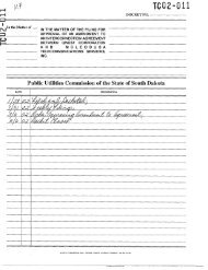 Complete Docket - South Dakota Public Utilities Commission - State ...